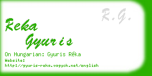 reka gyuris business card